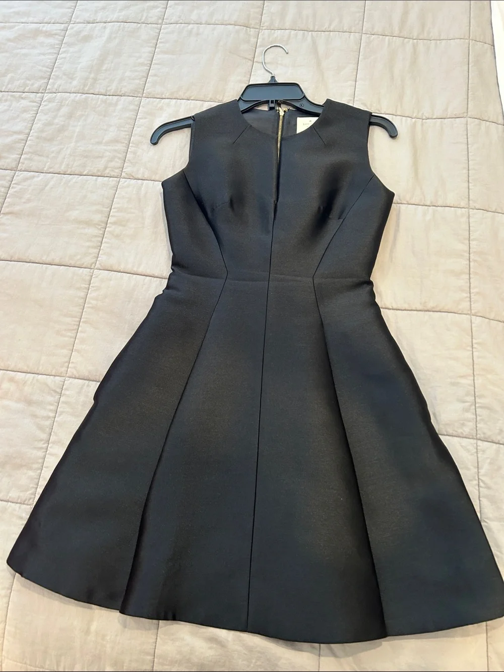 kate spade Black Sleeveless Fit-and-Flare Mini Dress